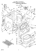 CABINET Diagram and Parts List for KGYS977EQ0  KitchenAid Dryer