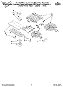 SECTION Diagram and Parts List for RC8536XTH3  Whirlpool Cooktop