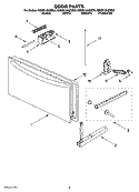 Part Location Diagram of W10141646 Whirlpool DOOR/MW