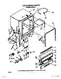 TUB ASSEMBLY Diagram and Parts List for DU8920XX0  Whirlpool Dishwasher