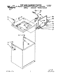 TOP AND CABINET, LIT/OPTIONAL Diagram and Parts List for LLV7244AW0  Whirlpool Washer