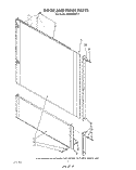 DOOR AND PANEL Diagram and Parts List for 4KUDA220T3  KitchenAid Dishwasher