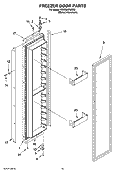 FREEZER DOOR PARTS Diagram and Parts List for KSSS36FMX03  KitchenAid Refrigerator