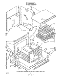 OVEN Diagram and Parts List for RB2000XVW1  Whirlpool Wall Oven