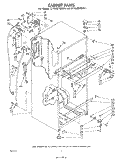 CABINET Diagram and Parts List for ET16JM1MWR1  Whirlpool Refrigerator
