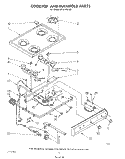 COOKTOP AND MANIFOLD , LITERATURE AND OPTIONAL Diagram and Parts List for SF311PSRW1  Whirlpool Range