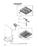 DISHRACK Diagram and Parts List for WU3000V3  Roper Dishwasher