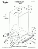 CABINET PARTS Diagram and Parts List for ED5LHAXWS07  Whirlpool Refrigerator