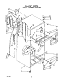 CABINET Diagram and Parts List for TT14CKXXW00  Estate Refrigerator