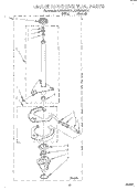 BRAKE AND DRIVE TUBE Diagram and Parts List for KAWS800GQ1  KitchenAid Washer