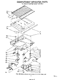 COMPARTMENT SEPARATOR Diagram and Parts List for ET18JKXRWR0  Whirlpool Refrigerator