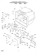 FREEZER LINER Diagram and Parts List for KBRS22KGBL3  KitchenAid Refrigerator