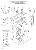 Part Location Diagram of 3399040 Whirlpool Panel, Control (White)