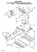 UNIT PARTS Diagram and Parts List for KBRS19KTBL00  KitchenAid Refrigerator
