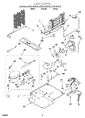 UNIT Diagram and Parts List for KTRS21MJBL01  KitchenAid Refrigerator