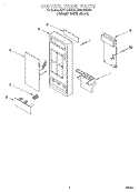 CONTROL PANEL Diagram and Parts List for MT1135SGB0  Whirlpool Microwave