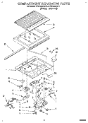 COMPARTMENT SEPARATOR Diagram and Parts List for KTRC18KAWH11  KitchenAid Refrigerator