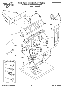 SECTION Diagram and Parts List for LEC6848AN2  Whirlpool Dryer