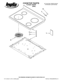 COOKTOP PARTS Diagram and Parts List for IVE82300  Inglis Range