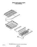 SHELF AND BASKET Diagram and Parts List for EV190FXWW02  Whirlpool Freezer