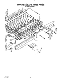 UPPER RACK AND TRACK Diagram and Parts List for KUDS220T4  KitchenAid Dishwasher