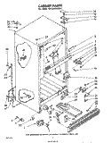 CABINET Diagram and Parts List for EHT201ZKWR2  Whirlpool Refrigerator
