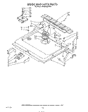 DOOR AND LATCH Diagram and Parts List for 4KUDA220TW2  KitchenAid Dishwasher