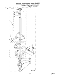 BRAKE AND DRIVE TUBE Diagram and Parts List for LTG6234AW1  Whirlpool Washer Dryer Combo