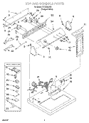 SECTION Diagram and Parts List for SEDS800JQ0  Whirlpool Dryer