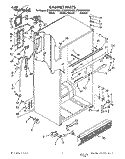 CABINET Diagram and Parts List for ET20DKXWN00  Whirlpool Refrigerator