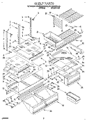 SHELF, LIT/OPTIONAL Diagram and Parts List for KTHS20MBAL00  KitchenAid Refrigerator