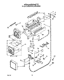 Part Location Diagram of 1113703 Whirlpool COVER-FRNT