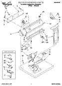 TOP AND CONSOLE, LIT/OPTIONAL Diagram and Parts List for LGR5638AN2  Whirlpool Dryer
