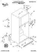 CABINET Diagram and Parts List for ET18TKXDN03  Whirlpool Refrigerator