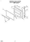 FREEZER DOOR Diagram and Parts List for ET18TKXDW05  Whirlpool Refrigerator