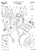 SECTION Diagram and Parts List for LDR3822HQ1  Whirlpool Dryer