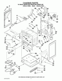 CHASSIS PARTS Diagram and Parts List for WFE381LVB0  Whirlpool Range