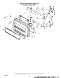 FREEZER DOOR , MISCELLANEOUS Diagram and Parts List for ET22DMXSW01  Whirlpool Refrigerator