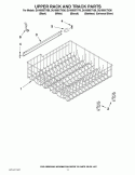 UPPER RACK AND TRACK PARTS Diagram and Parts List for DU1055XTVD6  Whirlpool Dishwasher