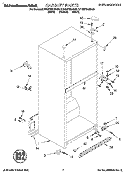 CABINET Diagram and Parts List for KTRS21MDBL00  KitchenAid Refrigerator