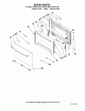 DOOR PARTS Diagram and Parts List for WFG231LVB0  Whirlpool Range