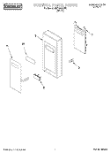 CONTROL PANEL Diagram and Parts List for CMT061SGW0  Whirlpool Microwave