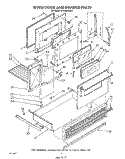 OVEN DOOR AND DRAWER Diagram and Parts List for RF4400XLW3  Whirlpool Range