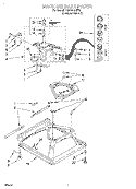 MACHINE BASE Diagram and Parts List for 7MAX4222EZ0  Whirlpool Washer
