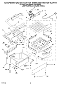 EVAPORATOR ICE CUTTER GRID AND WATER PARTS Diagram and Parts List for KUIV18NNMM0  KitchenAid Ice Maker