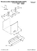 DOOR AND PANEL PARTS Diagram and Parts List for KUDC03ITBS1  KitchenAid Dishwasher