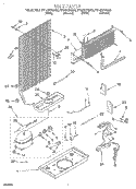 UNIT Diagram and Parts List for RT14DKYGW00  Roper Refrigerator