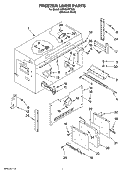 FREEZER LINER PARTS Diagram and Parts List for KBRC36FTS00  KitchenAid Refrigerator