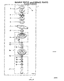 BASKET DRIVE AND BREAK Diagram and Parts List for LA9800XMW0  Whirlpool Washer