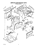 AIRFLOW AND CONTROL Diagram and Parts List for ACQ184XY0  Whirlpool Air Conditioner